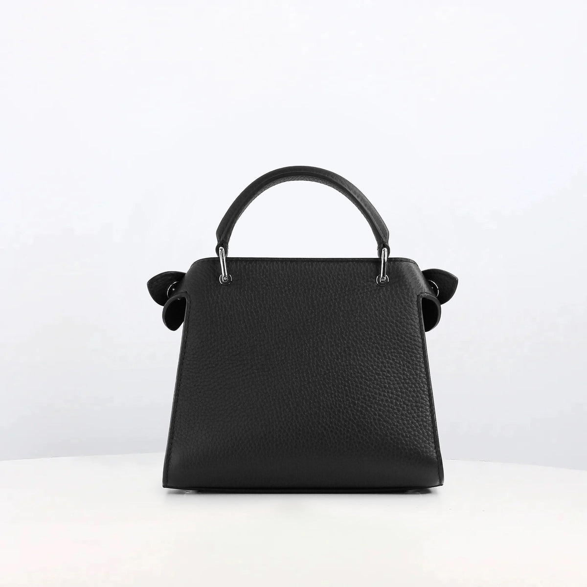 LEATHER HANDBAG LUTECE NANO BLACK