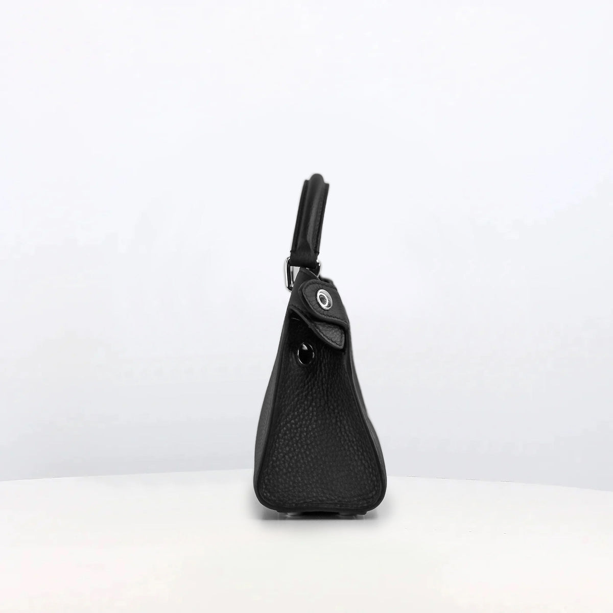 LEATHER HANDBAG LUTECE NANO BLACK