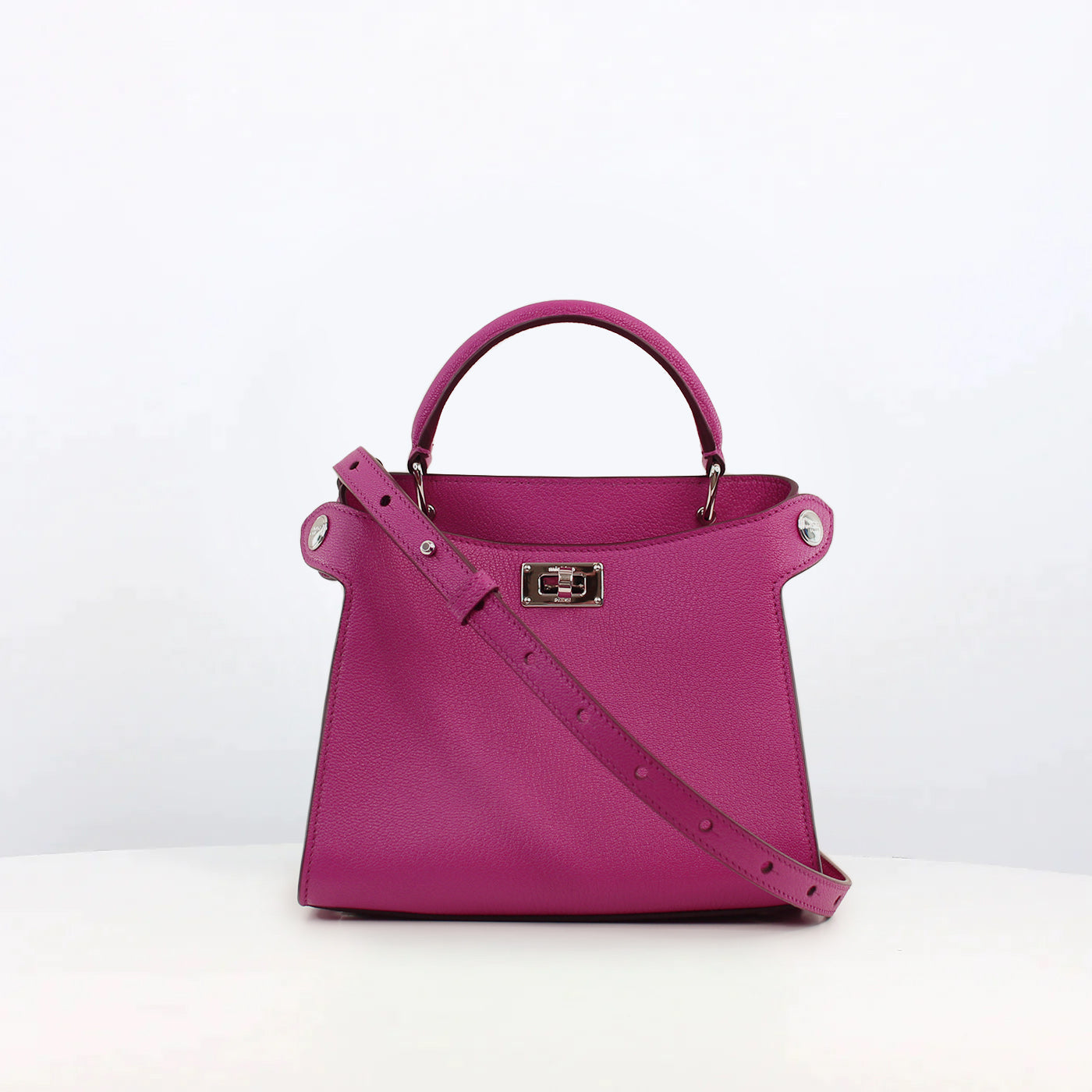 "Archive Event" LEATHER HANDBAG LUTECE NANO ORCHID