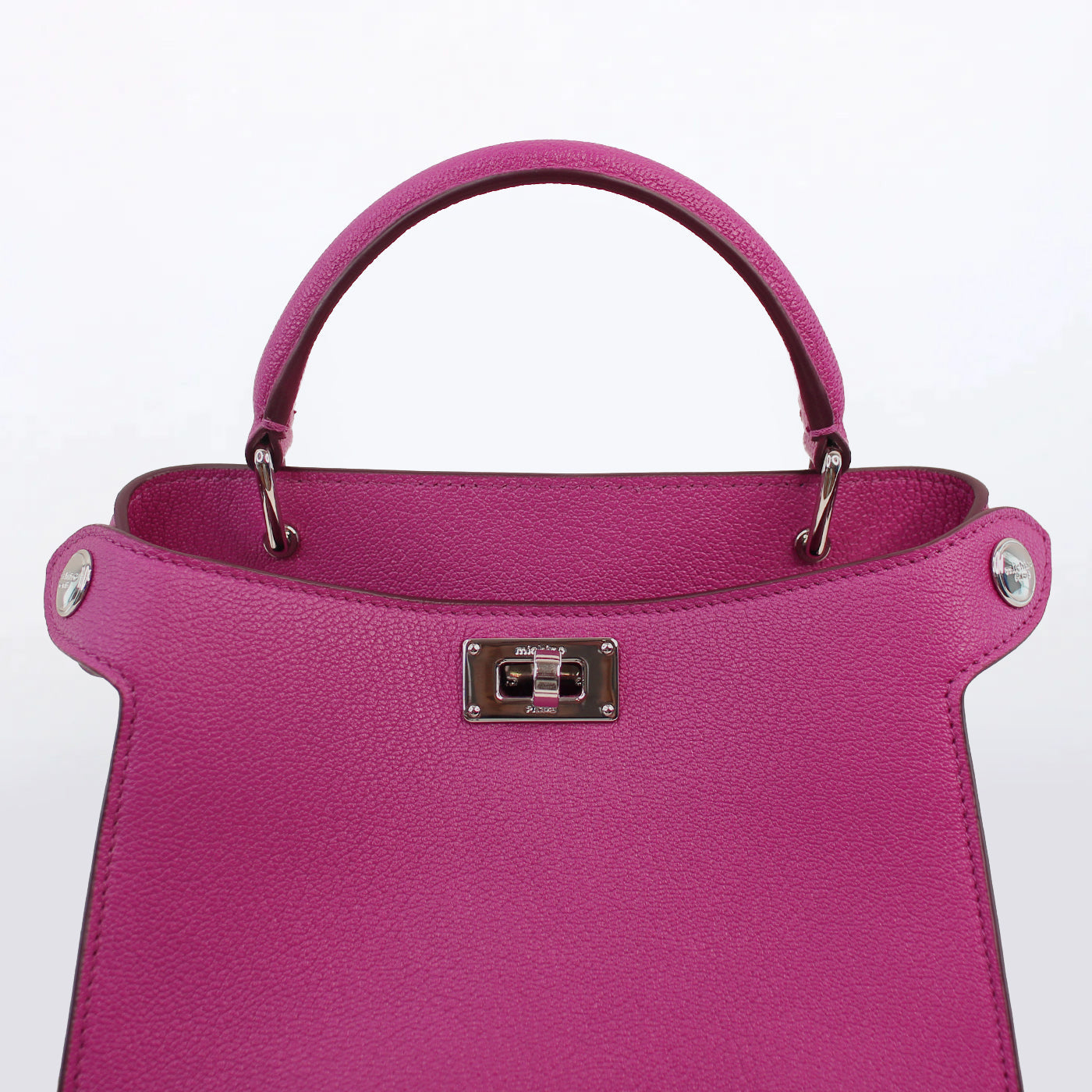 "Archive Event" LEATHER HANDBAG LUTECE NANO ORCHID