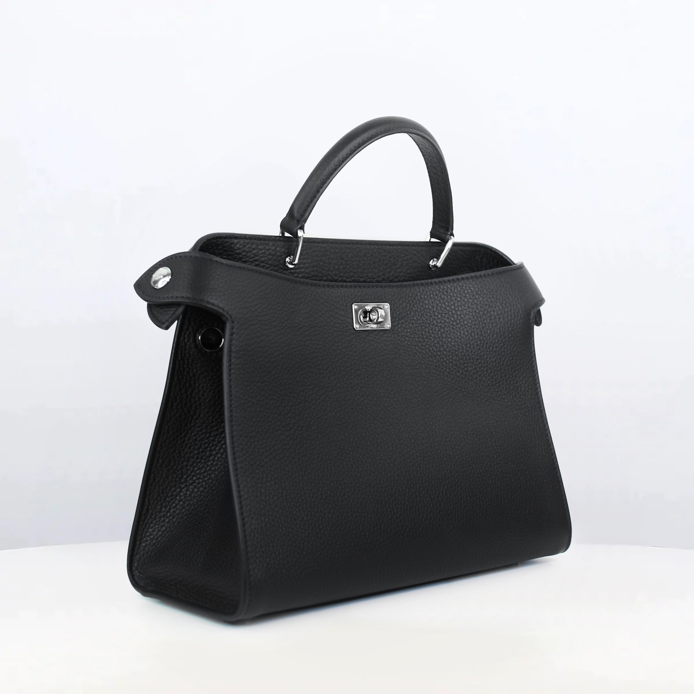"Archive Event" LEATHER HANDBAG LUTECE PM BLACK