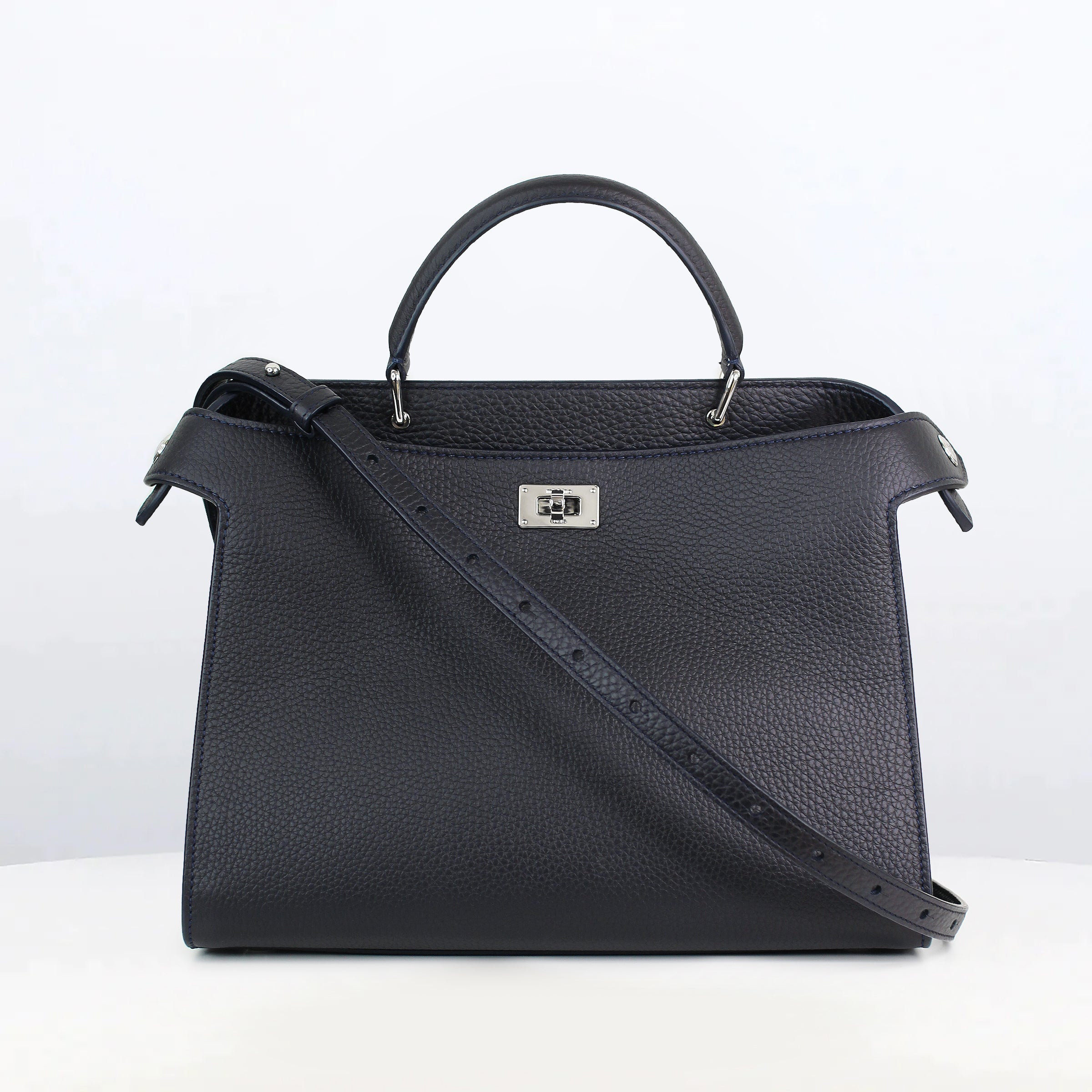 LEATHER HANDBAG LUTECE PM ECLIPSE
