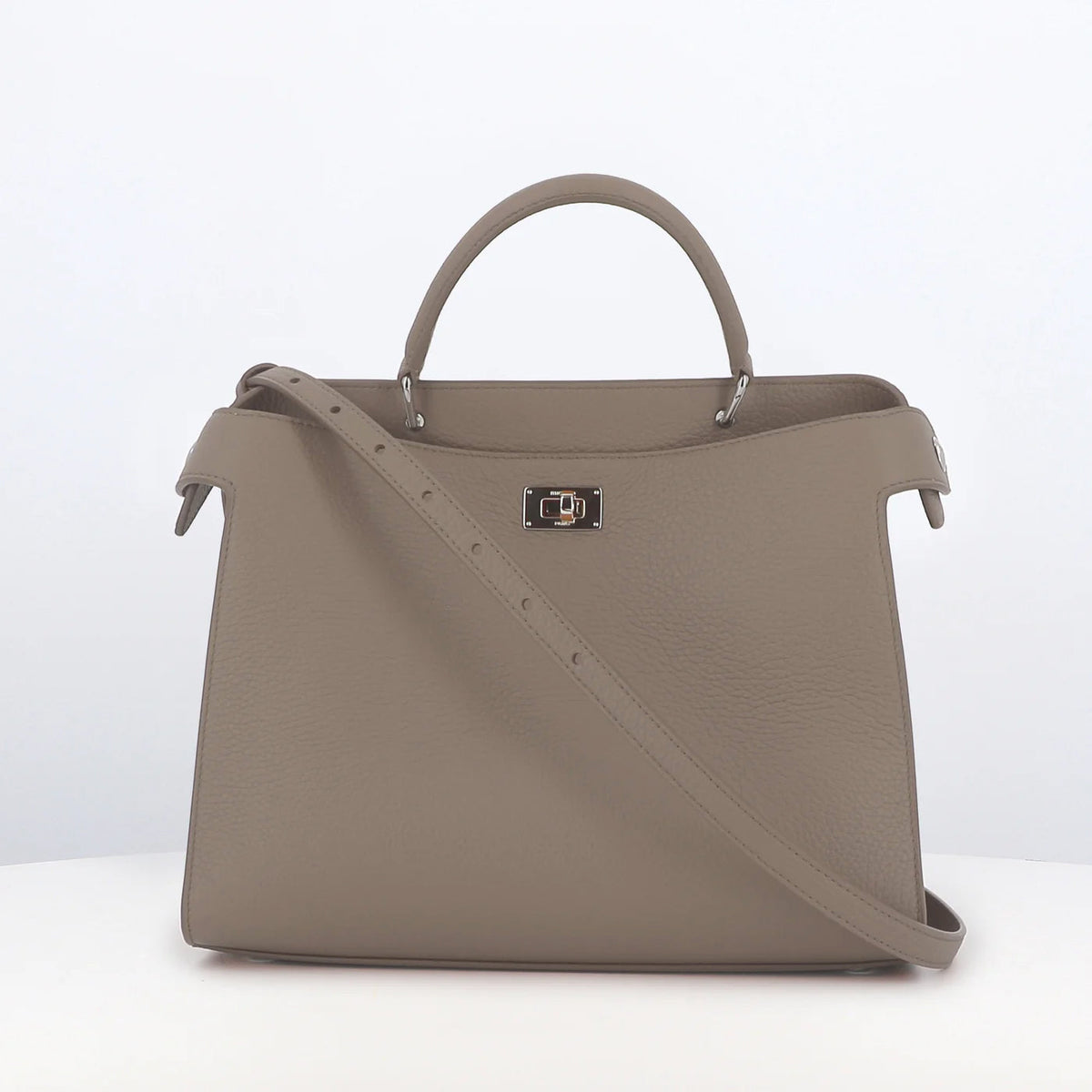 LEATHER HANDBAG LUTECE PM ELEPHANT