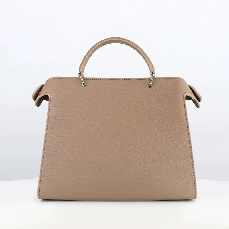LEATHER HANDBAG LUTECE PM TOURTERELLE