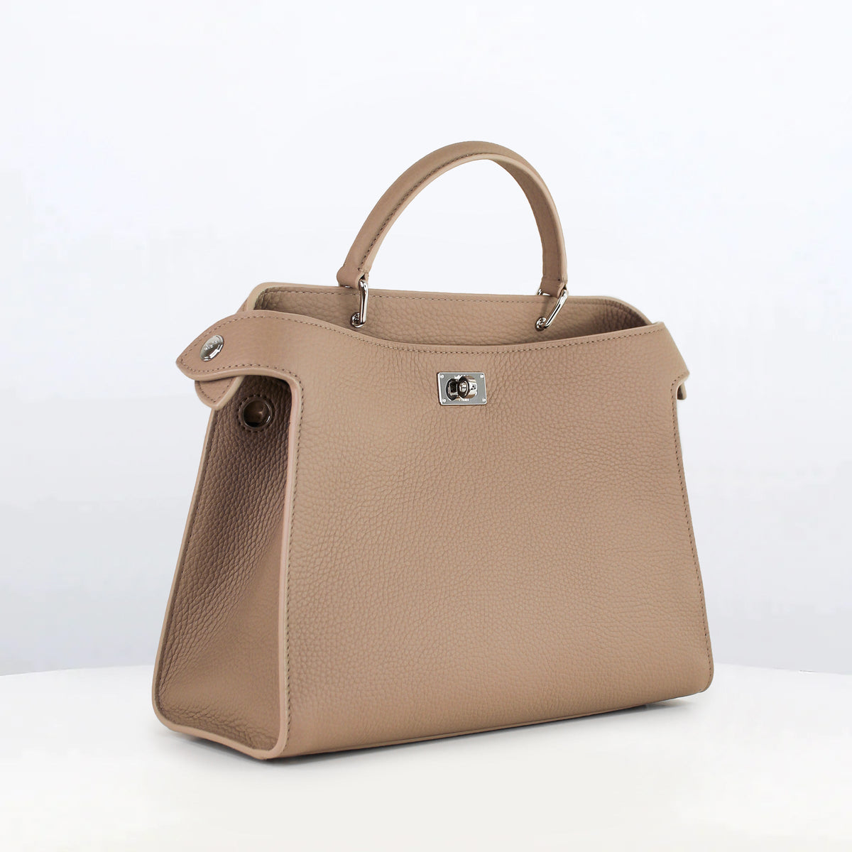 LEATHER HANDBAG LUTECE PM TOURTERELLE