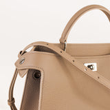 LEATHER HANDBAG LUTECE PM TOURTERELLE