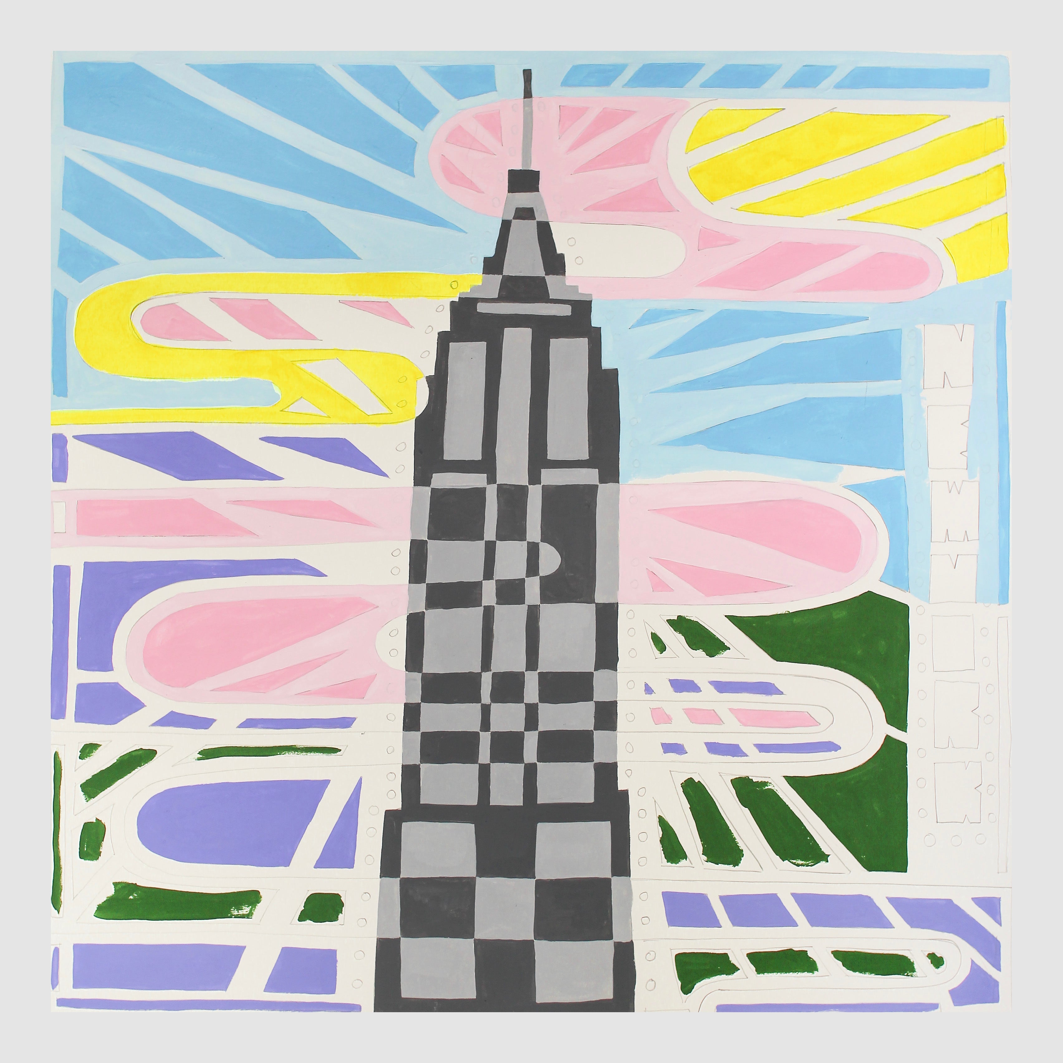MICHII - SILK SCARF - NEW YORK