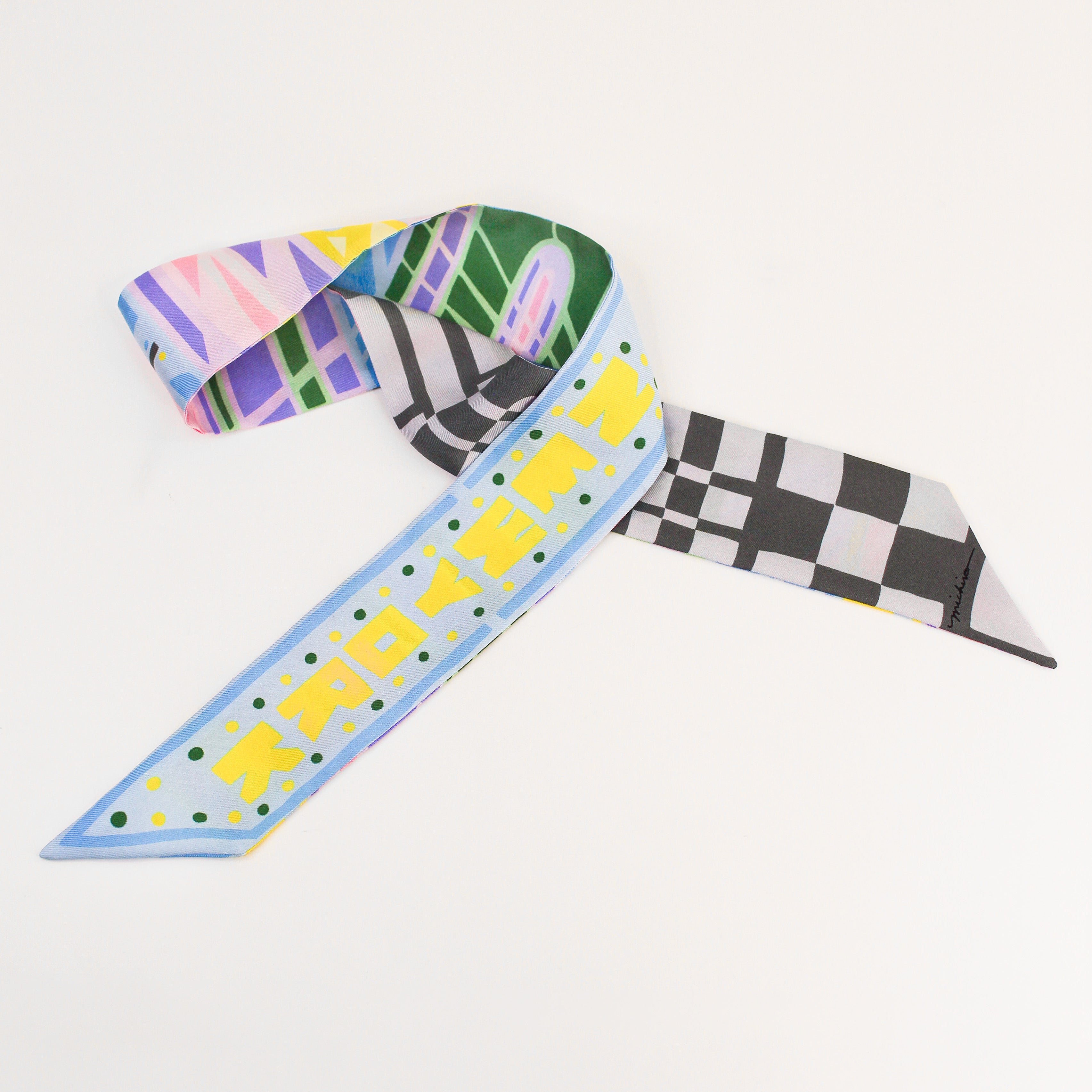 MICHII - SILK SCARF - NEW YORK