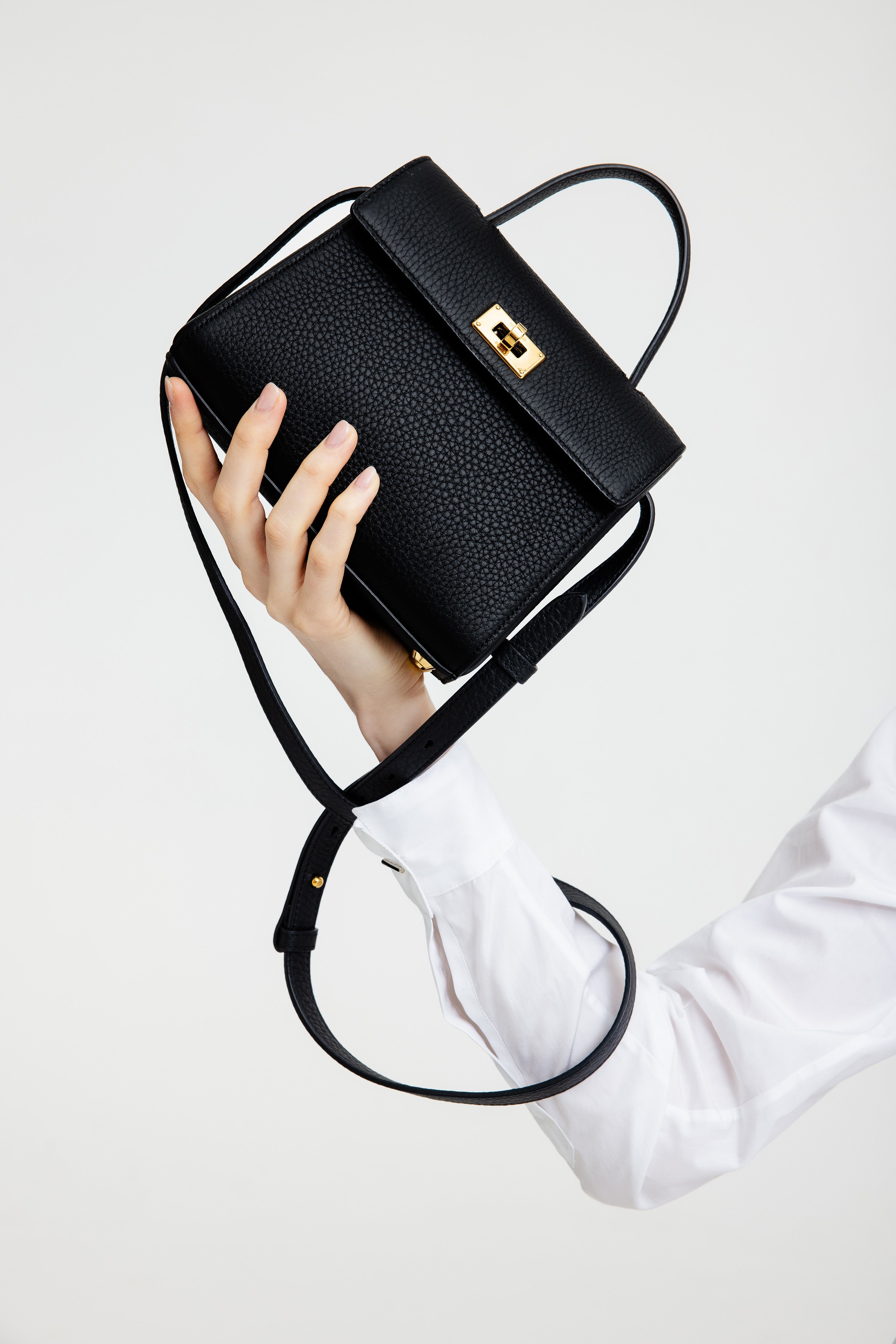 LEATHER HANDBAG PALAIS ROYAL MINI BLACK