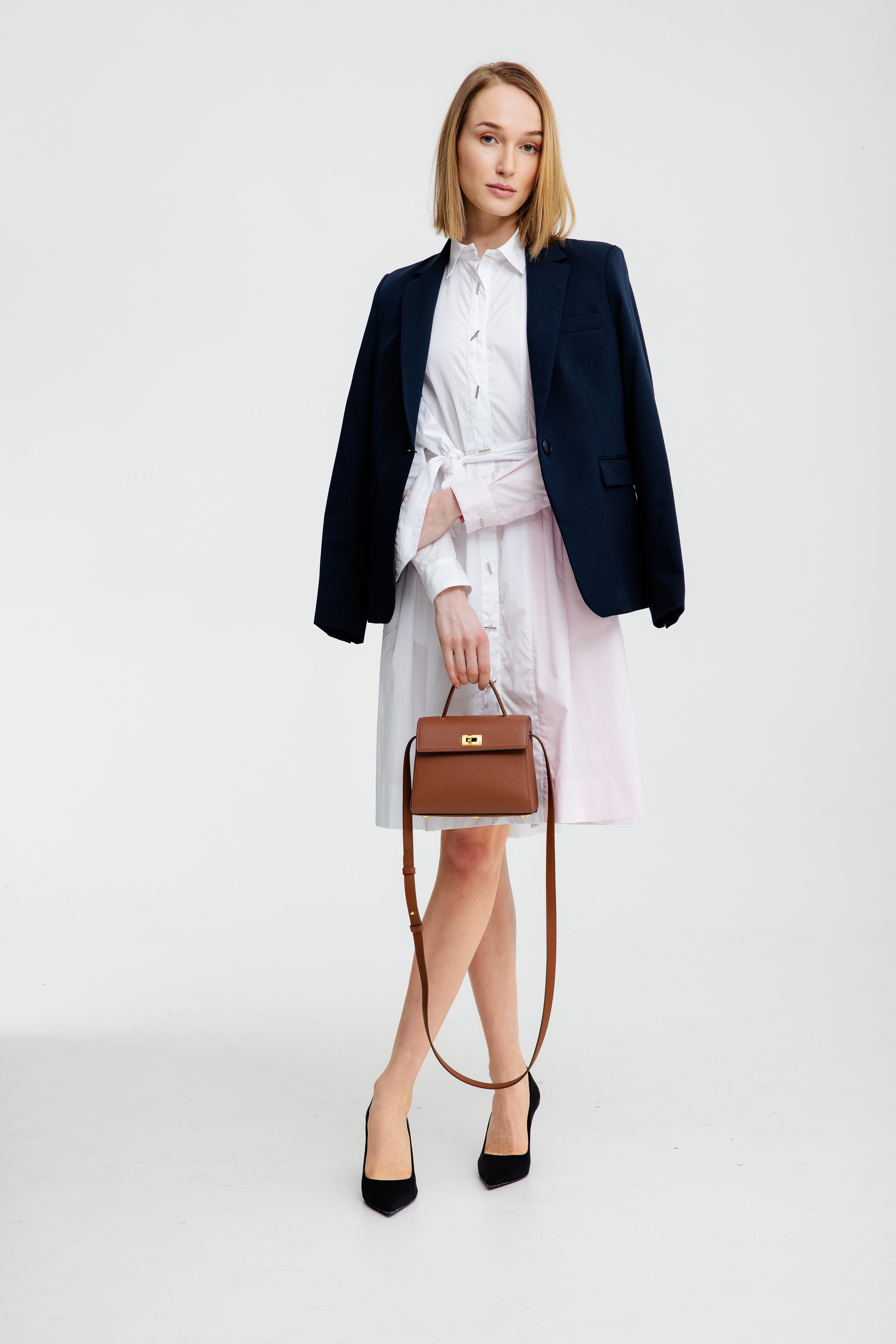 LEATHER HANDBAG PALAIS ROYAL MINI GOLD