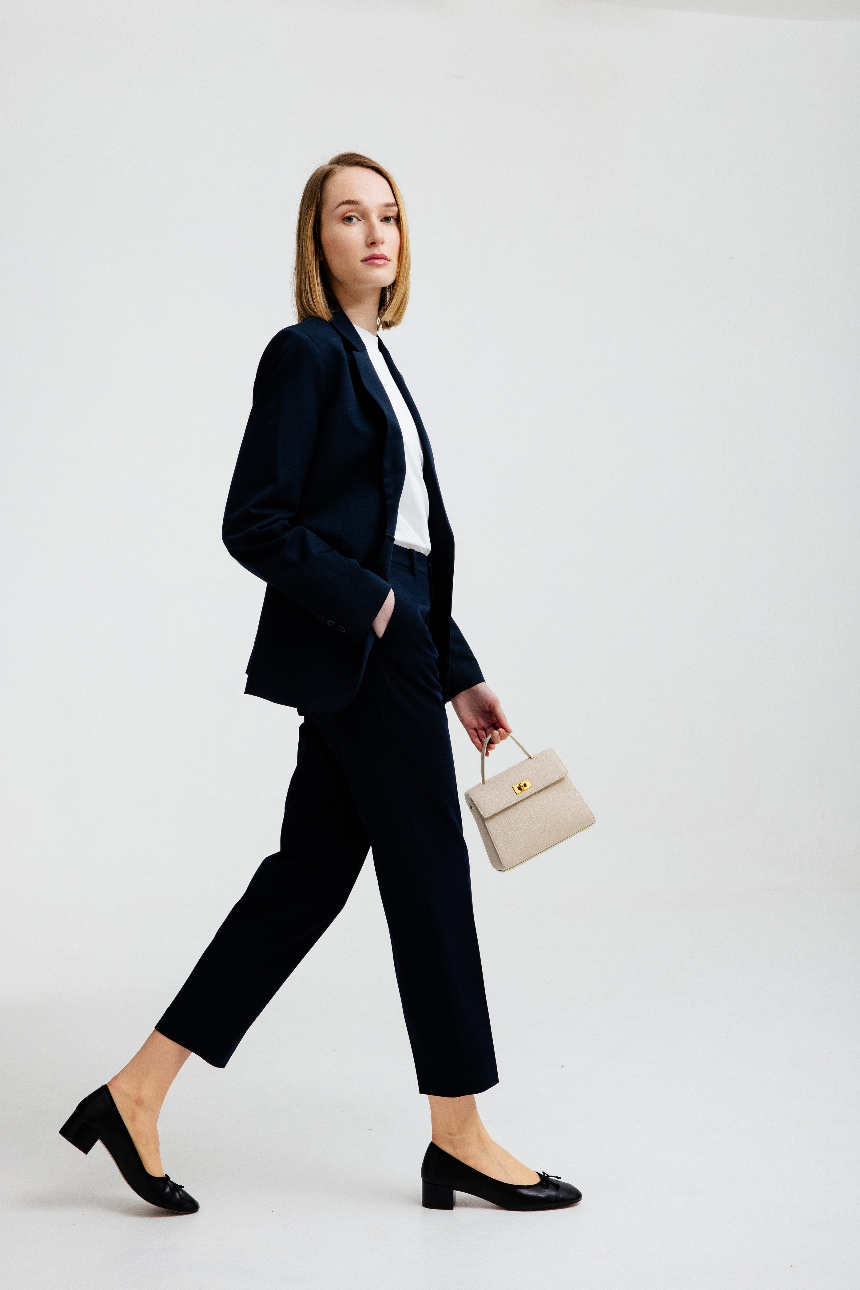 "Archive Event" LEATHER HANDBAG PALAIS ROYAL MINI IVORY