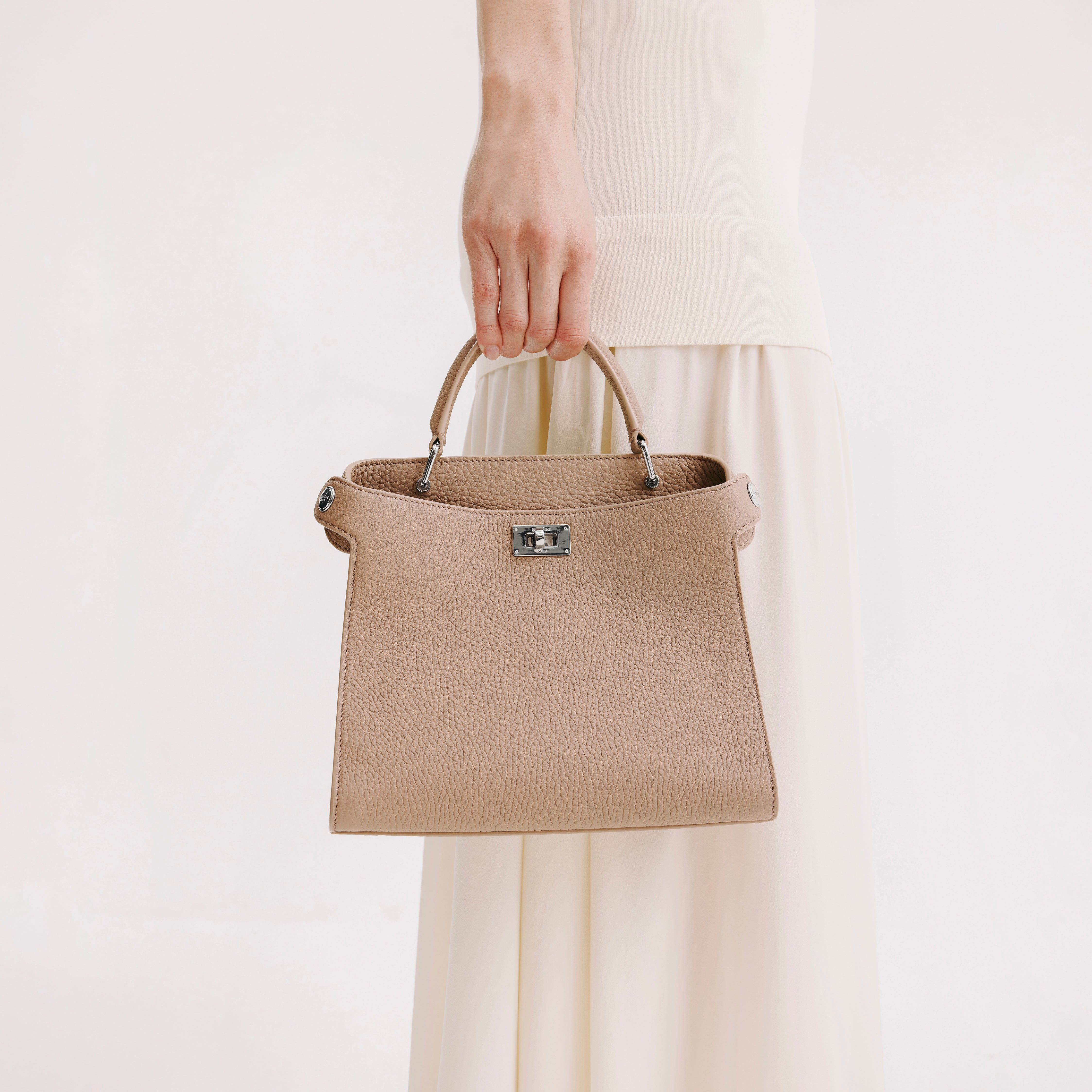 LEATHER HANDBAG LUTECE MINI TOURTERELLE