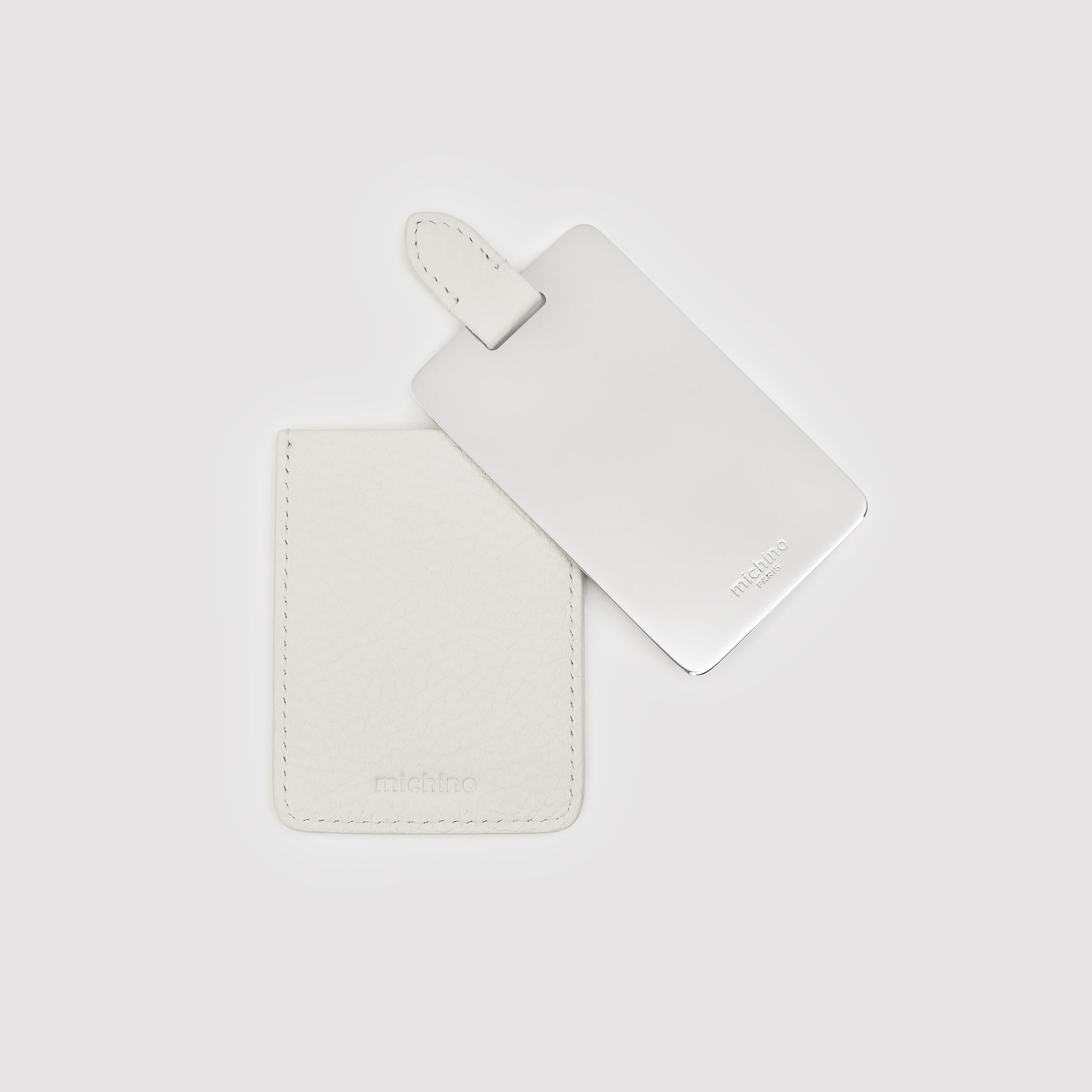 POCKET MIRROR WITH CRAIE LEATHER CASE