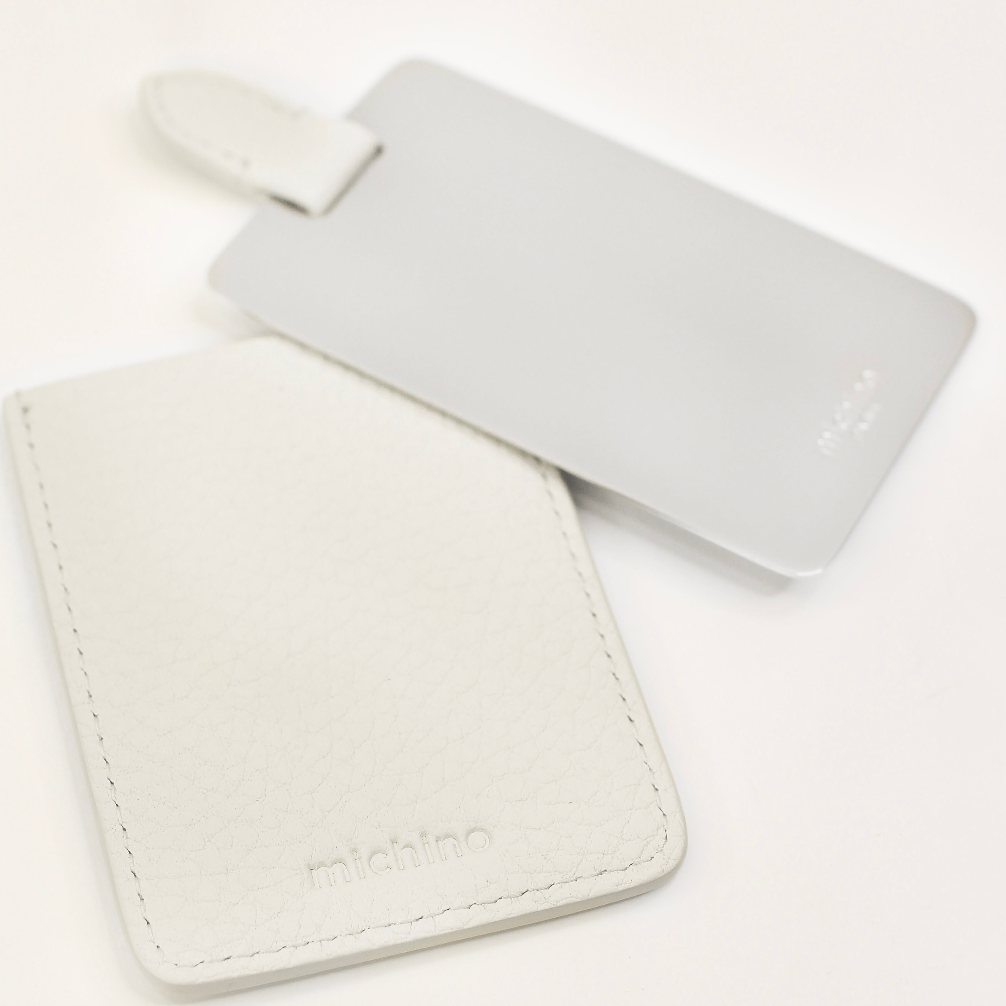 POCKET MIRROR WITH CRAIE LEATHER CASE