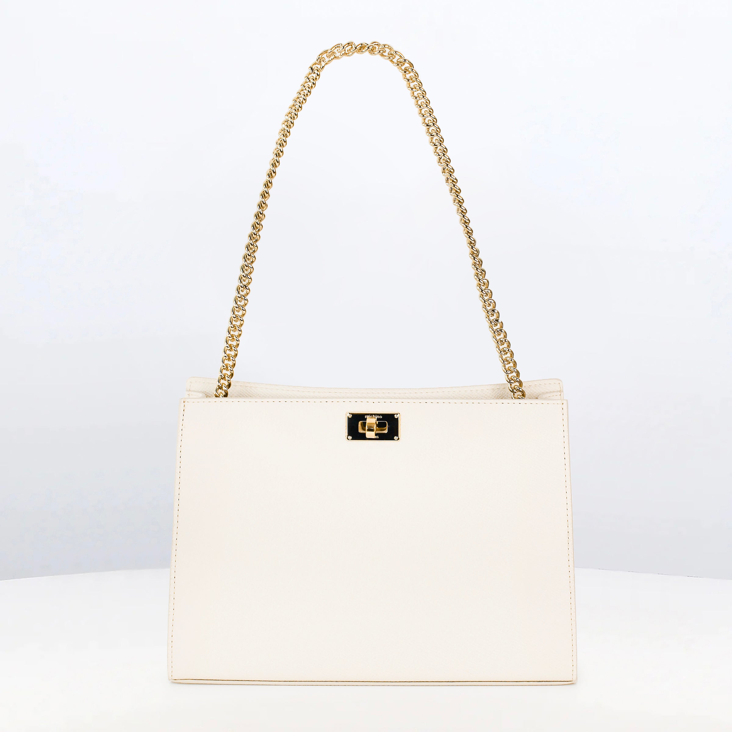 LEATHER POCHETTE MONTAIGNE IVOIRE