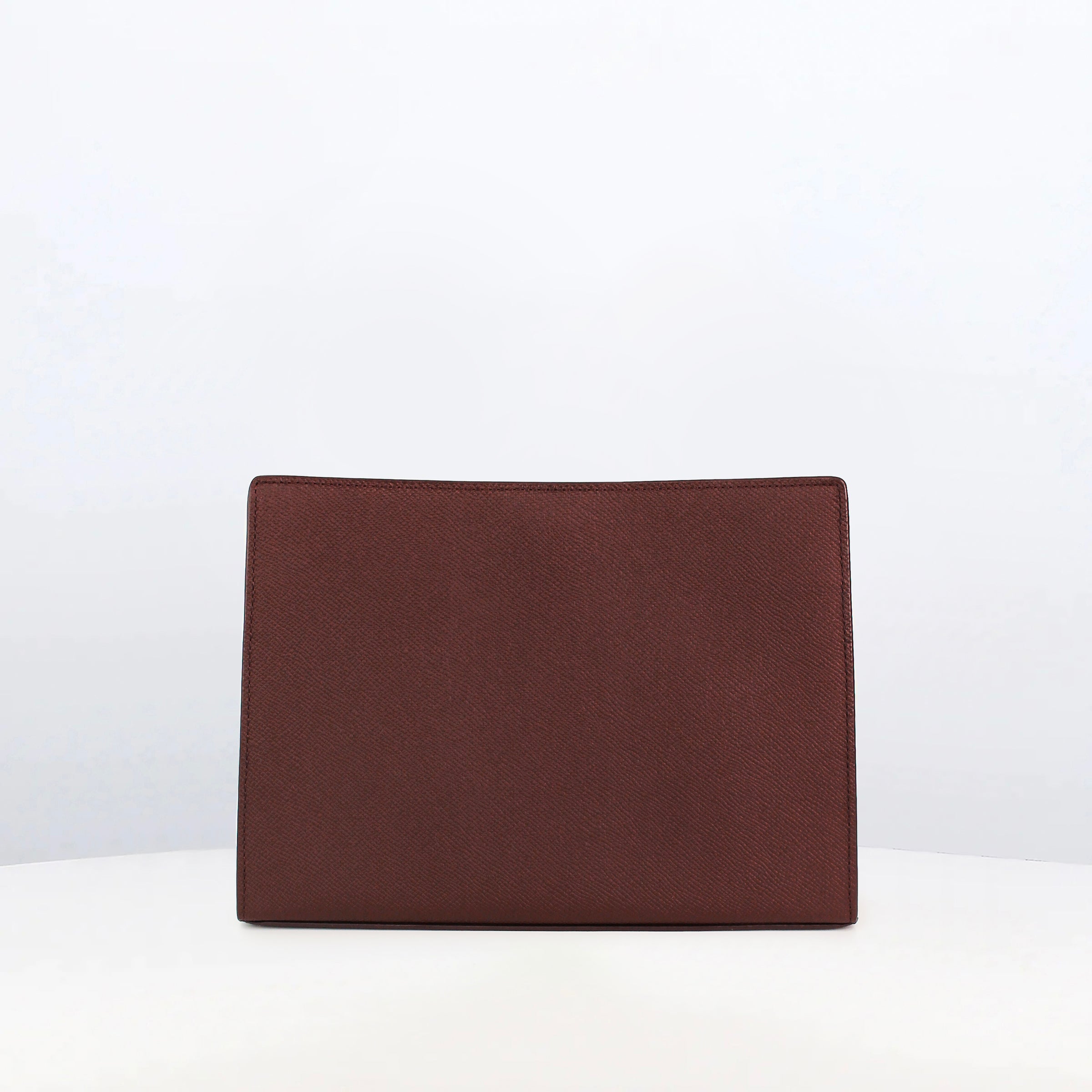 LEATHER POCHETTE MONTAIGNE PRUNE
