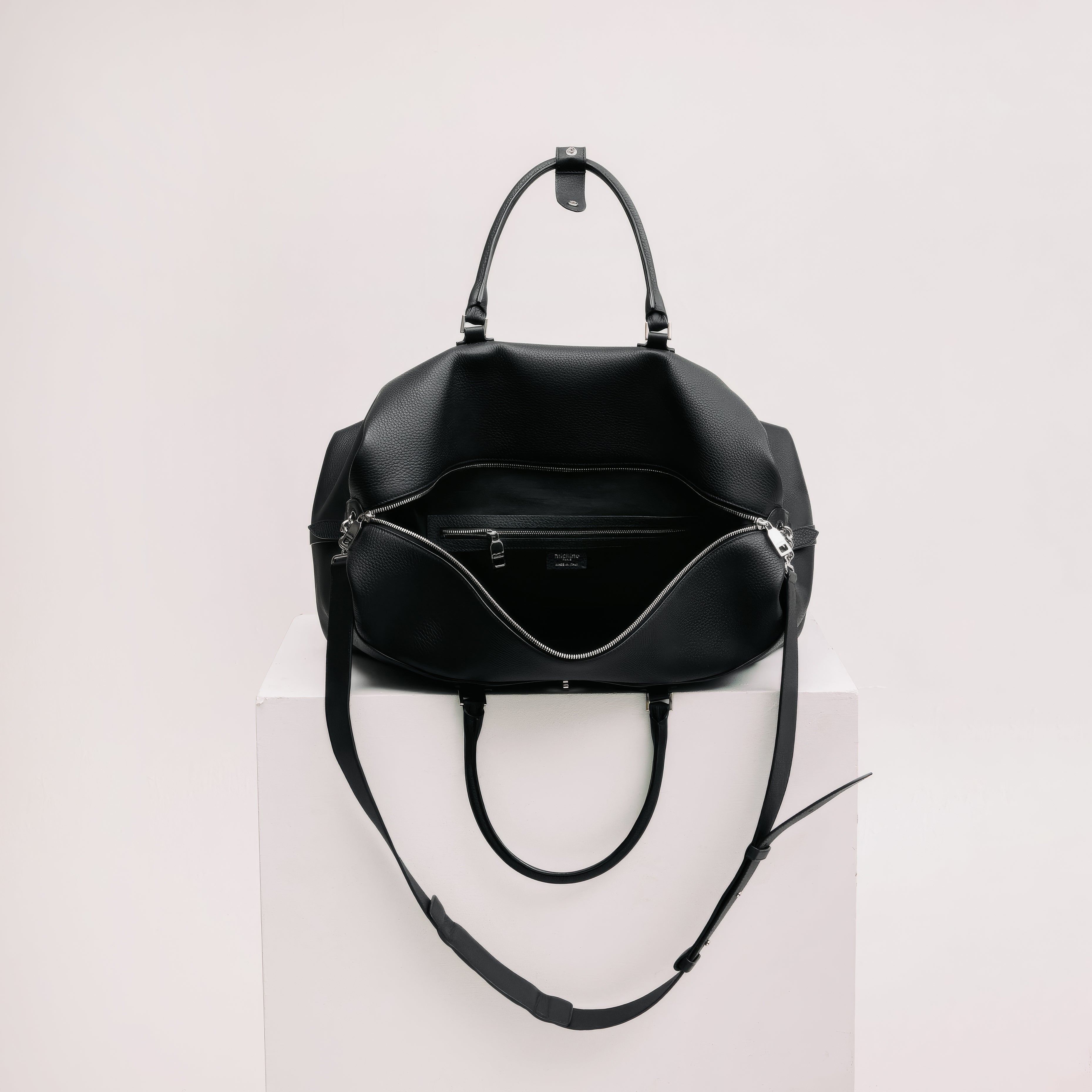 MONTPARNASSE DUFFLE LEATHER BAG KHAKI
