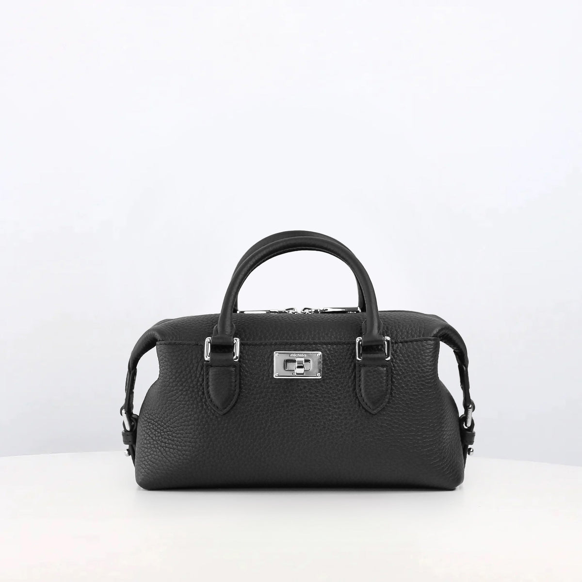 DUFFLE LEATHER BAG MONTPARNASSE NANO BLACK