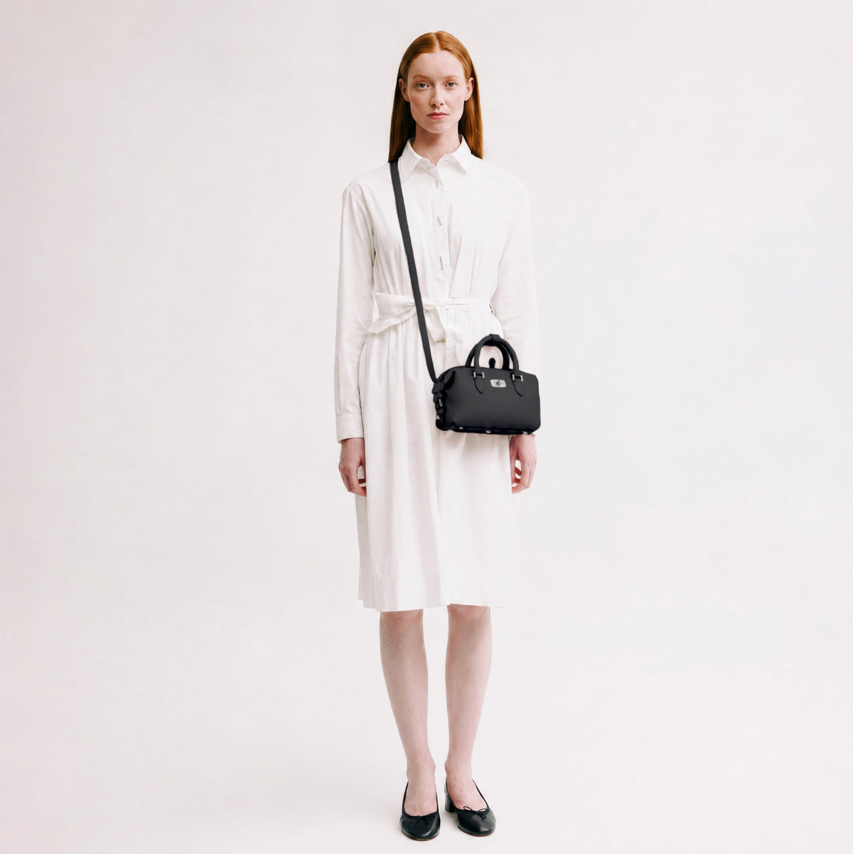 DUFFLE LEATHER BAG MONTPARNASSE NANO BLACK
