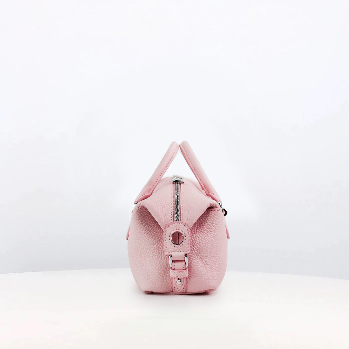 DUFFLE LEATHER BAG MONTPARNASSE NANO LIGHT PINK