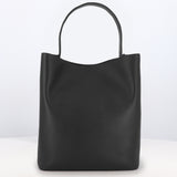LEATHER BUCKET BAG ODEON LARGE BLACK