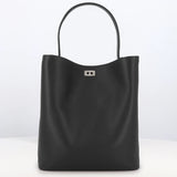 LEATHER BUCKET BAG ODEON LARGE BLACK