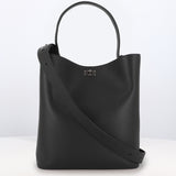 LEATHER BUCKET BAG ODEON LARGE BLACK