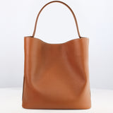 LEATHER BUCKET BAG ODEON LARGE GOLD