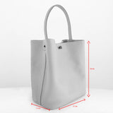 LEATHER BUCKET BAG ODEON LARGE BLACK