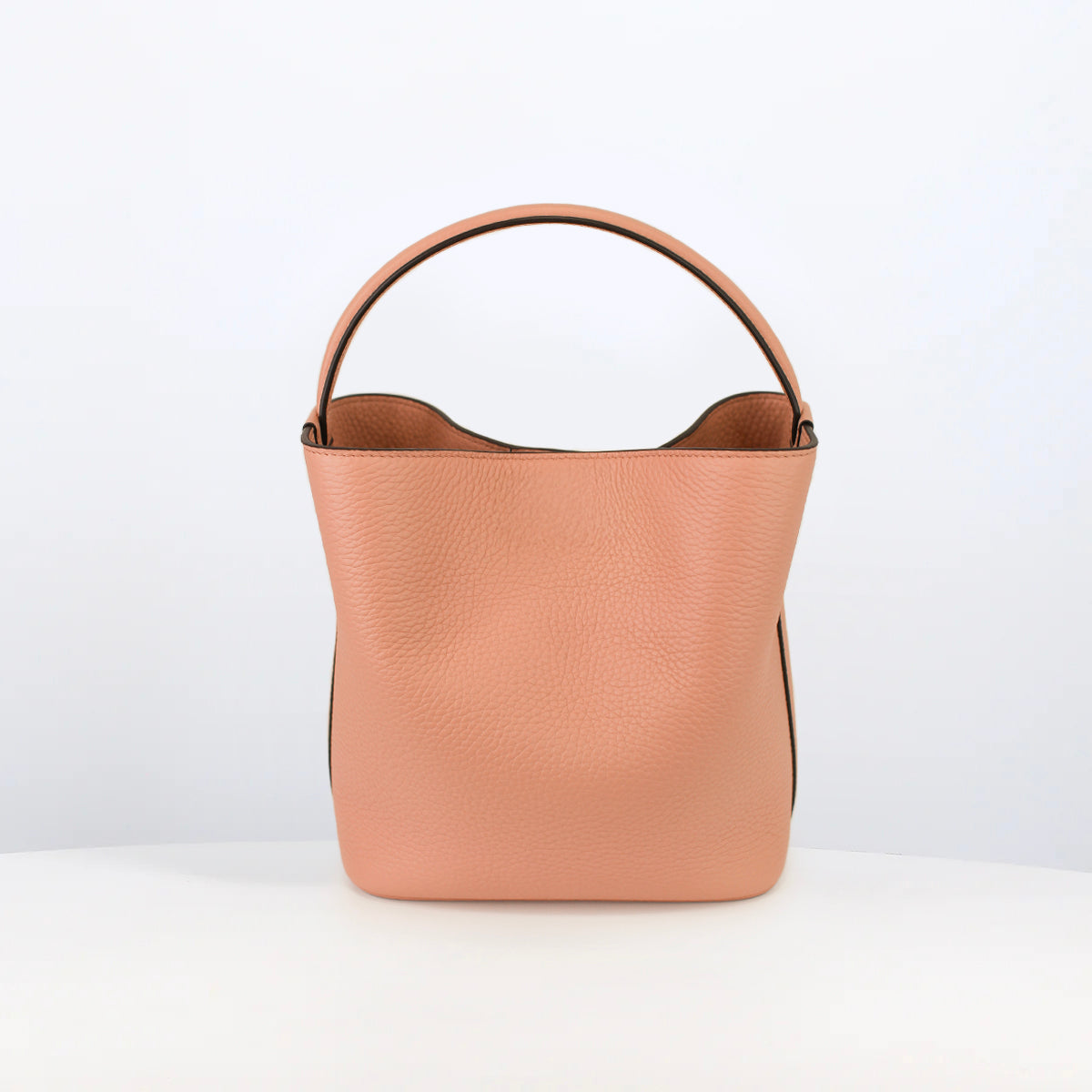 LEATHER BUCKET BAG ODEON MINI TERRACOTTA