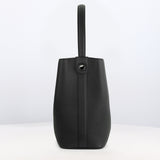 LEATHER BUCKET BAG ODEON PM BLACK