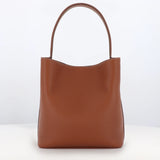 LEATHER BUCKET BAG ODEON PM GOLD