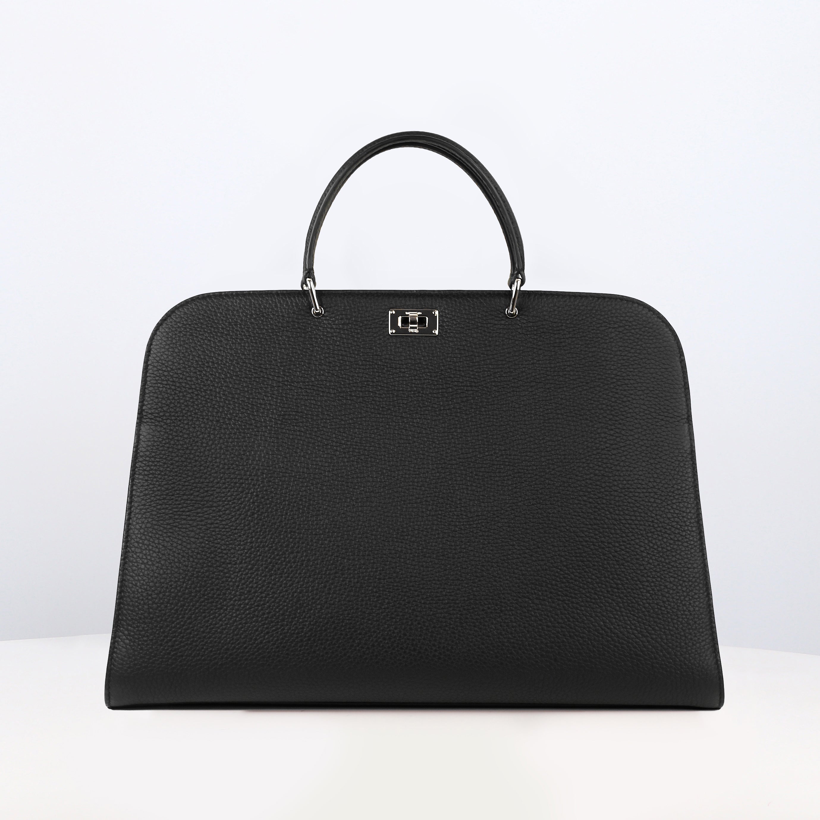 "Archive Event" LEATHER HANDBAG OPERA PM BLACK