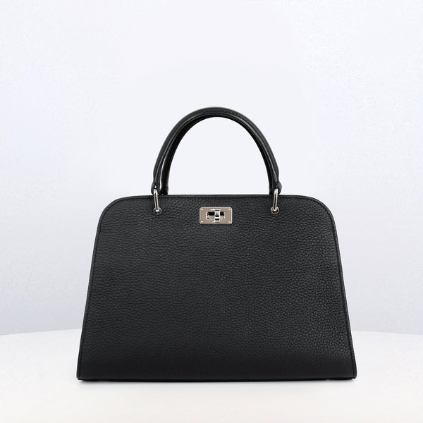 LEATHER HANDBAG OPERA MINI BLACK