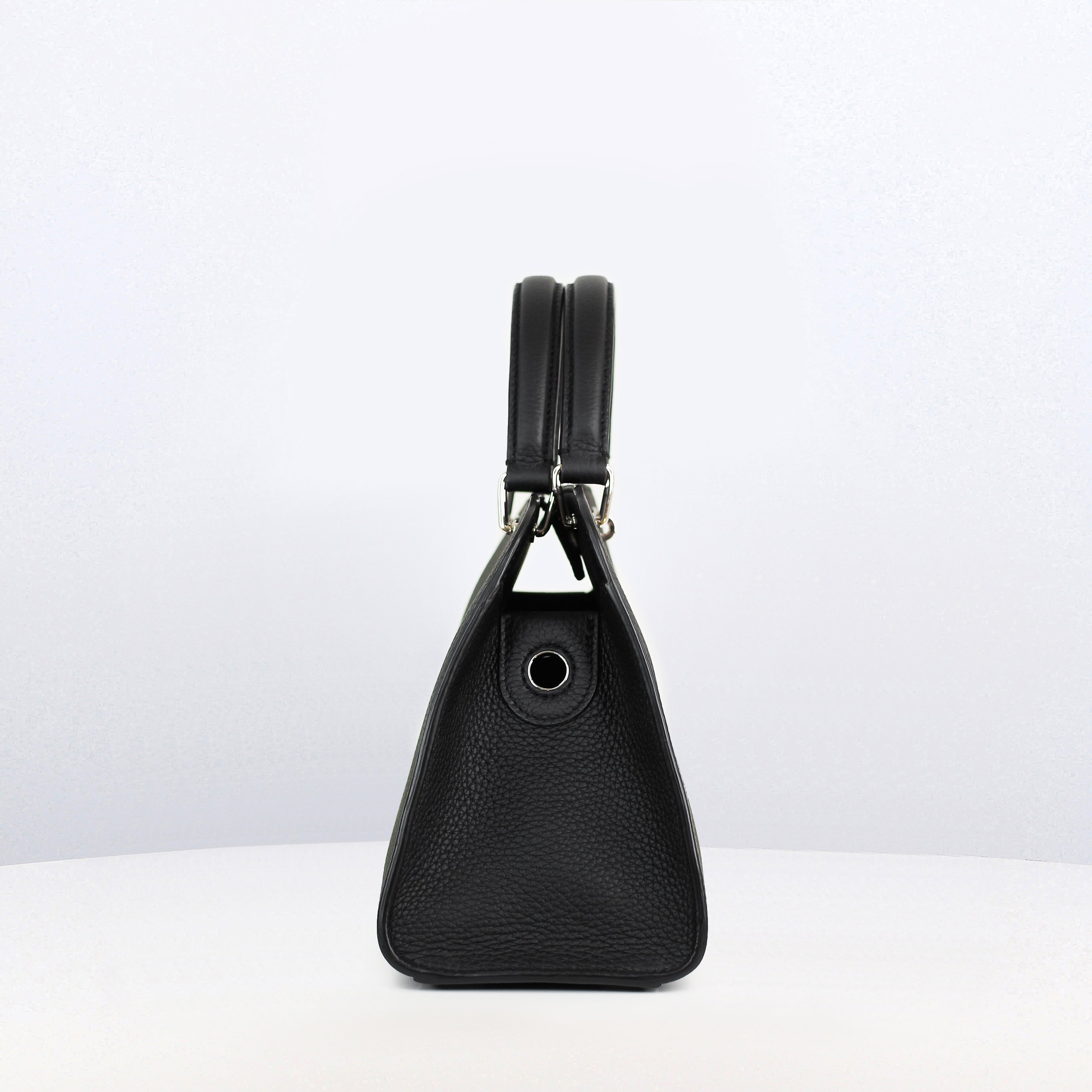 LEATHER HANDBAG OPERA MINI BLACK