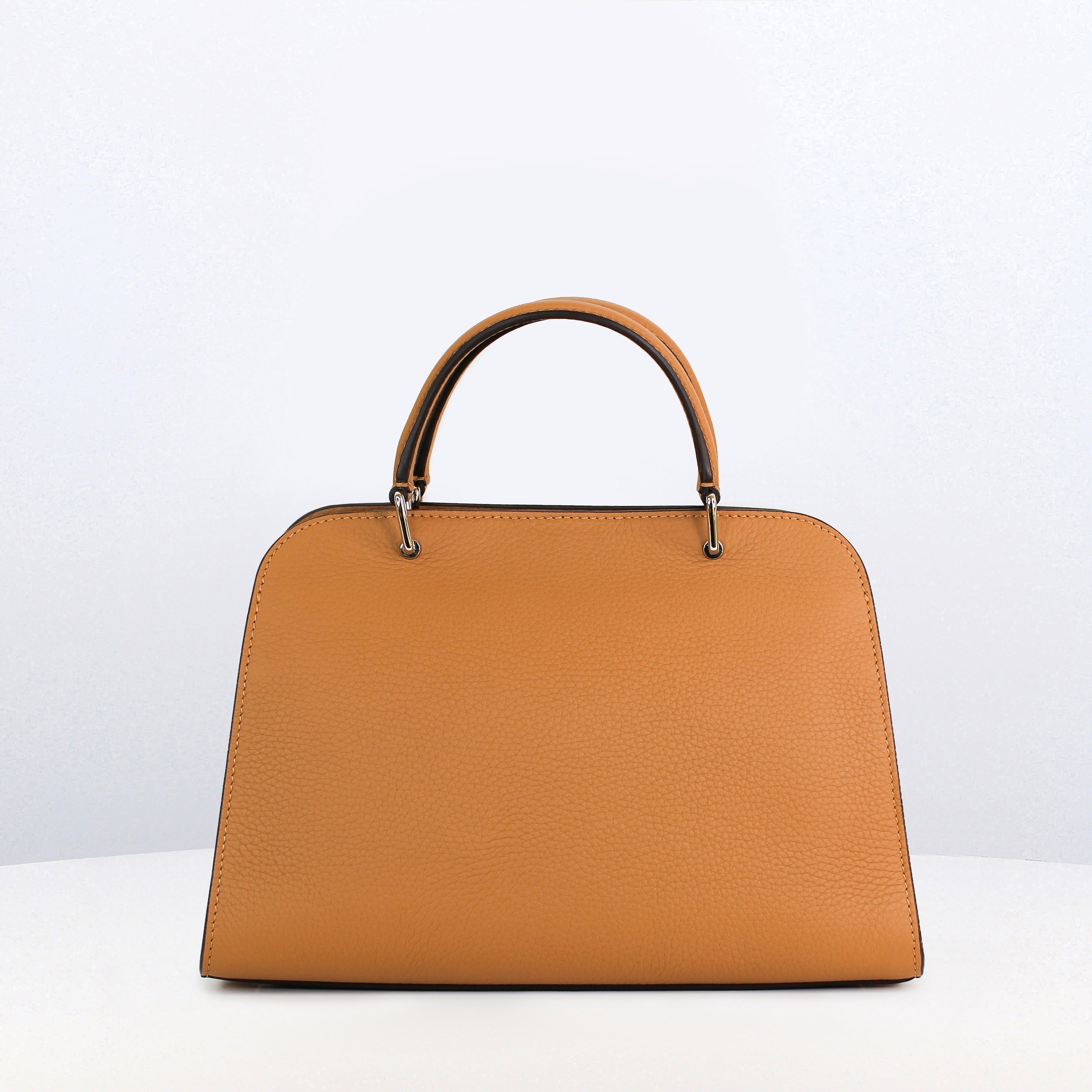 LEATHER HANDBAG OPERA MINI CAMEL