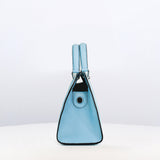 LEATHER HANDBAG OPERA MINI SKY BLUE