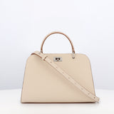 LEATHER HANDBAG OPERA MINI IVORY