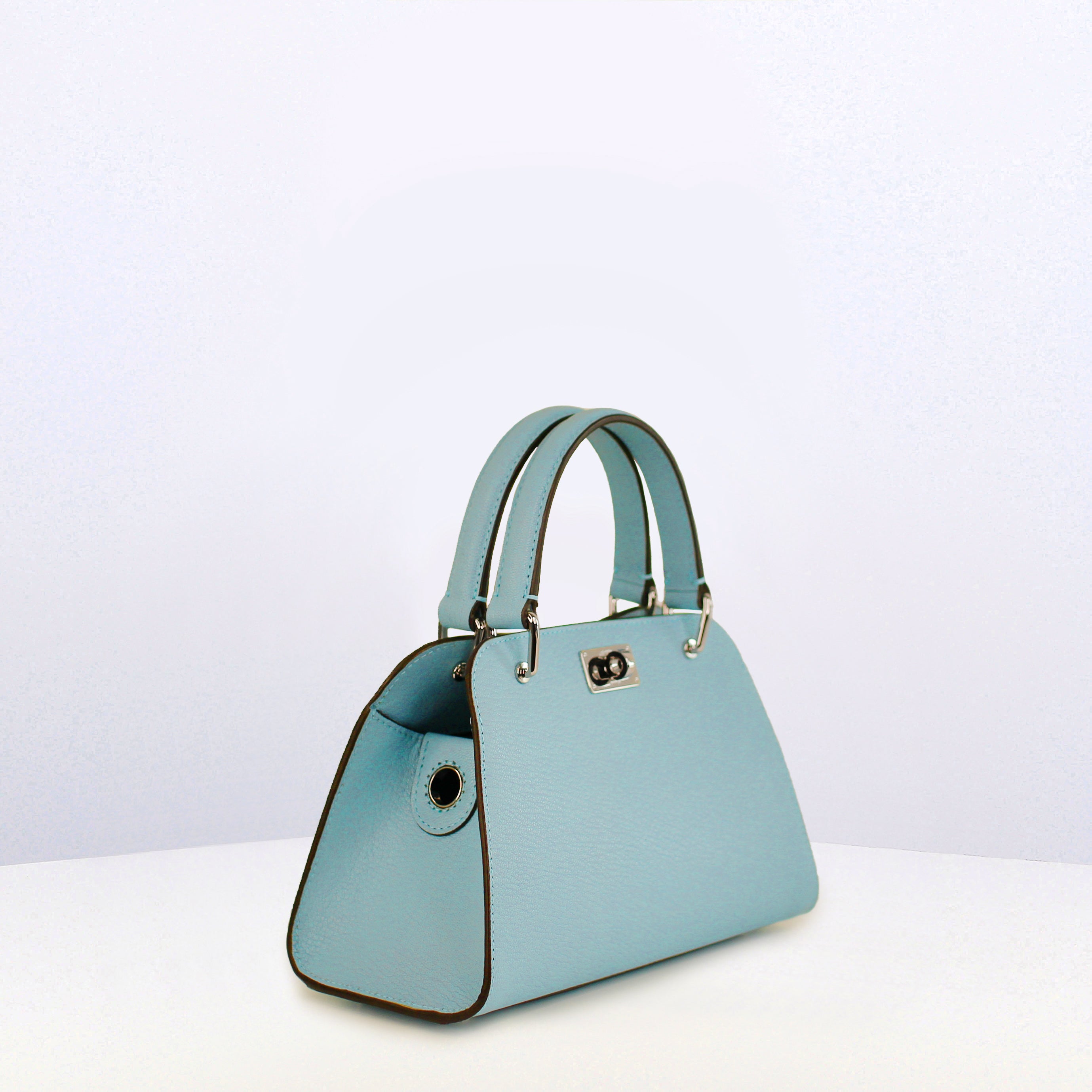 "Archive Event" LEATHER HANDBAG OPERA NANO BLUEBERRY