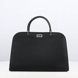 LEATHER HANDBAG OPERA PM BLACK