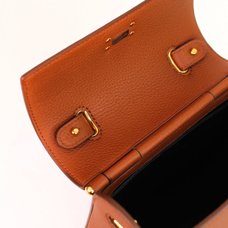 LEATHER HANDBAG PALAIS ROYAL MINI GOLD