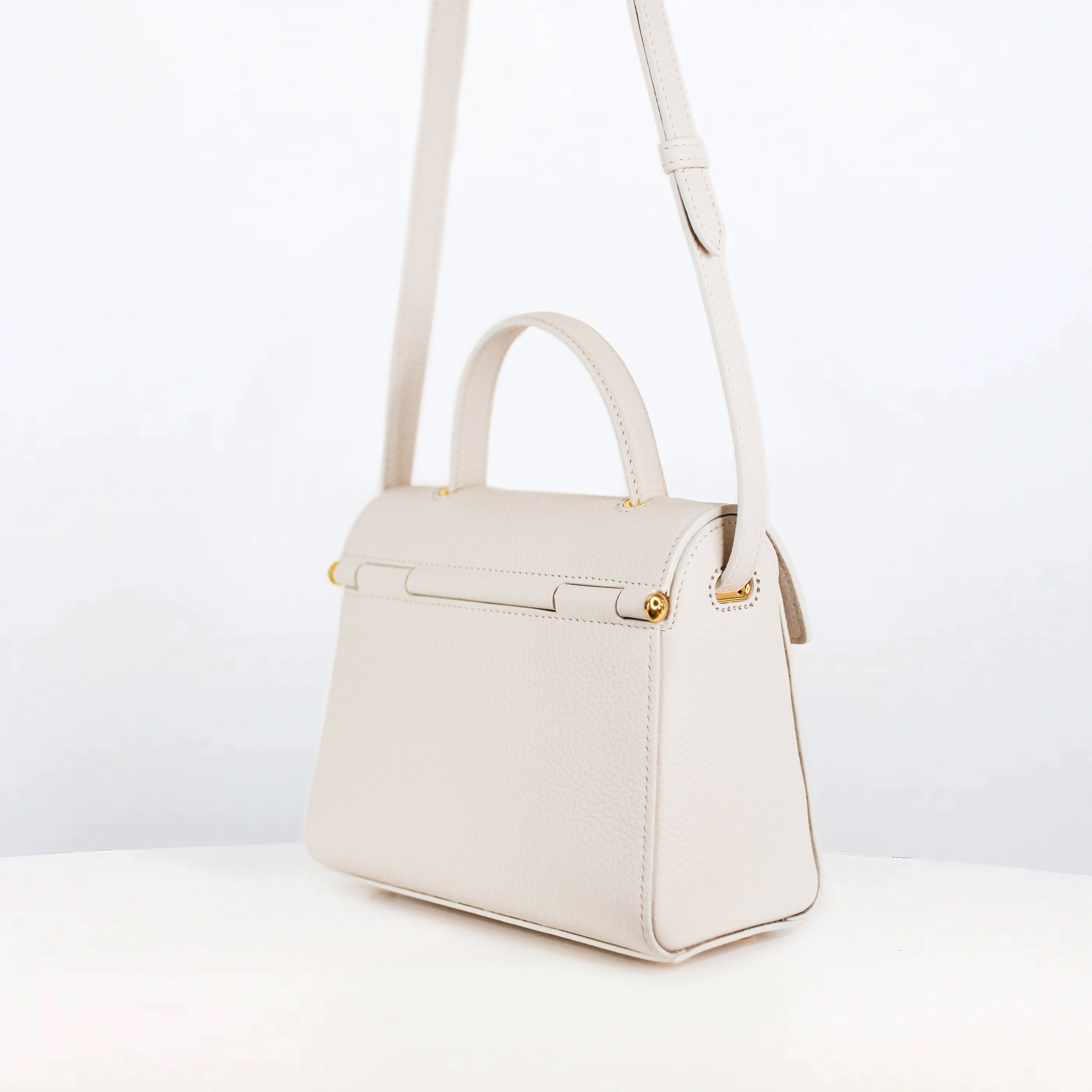 LEATHER HANDBAG PALAIS ROYAL MINI IVORY