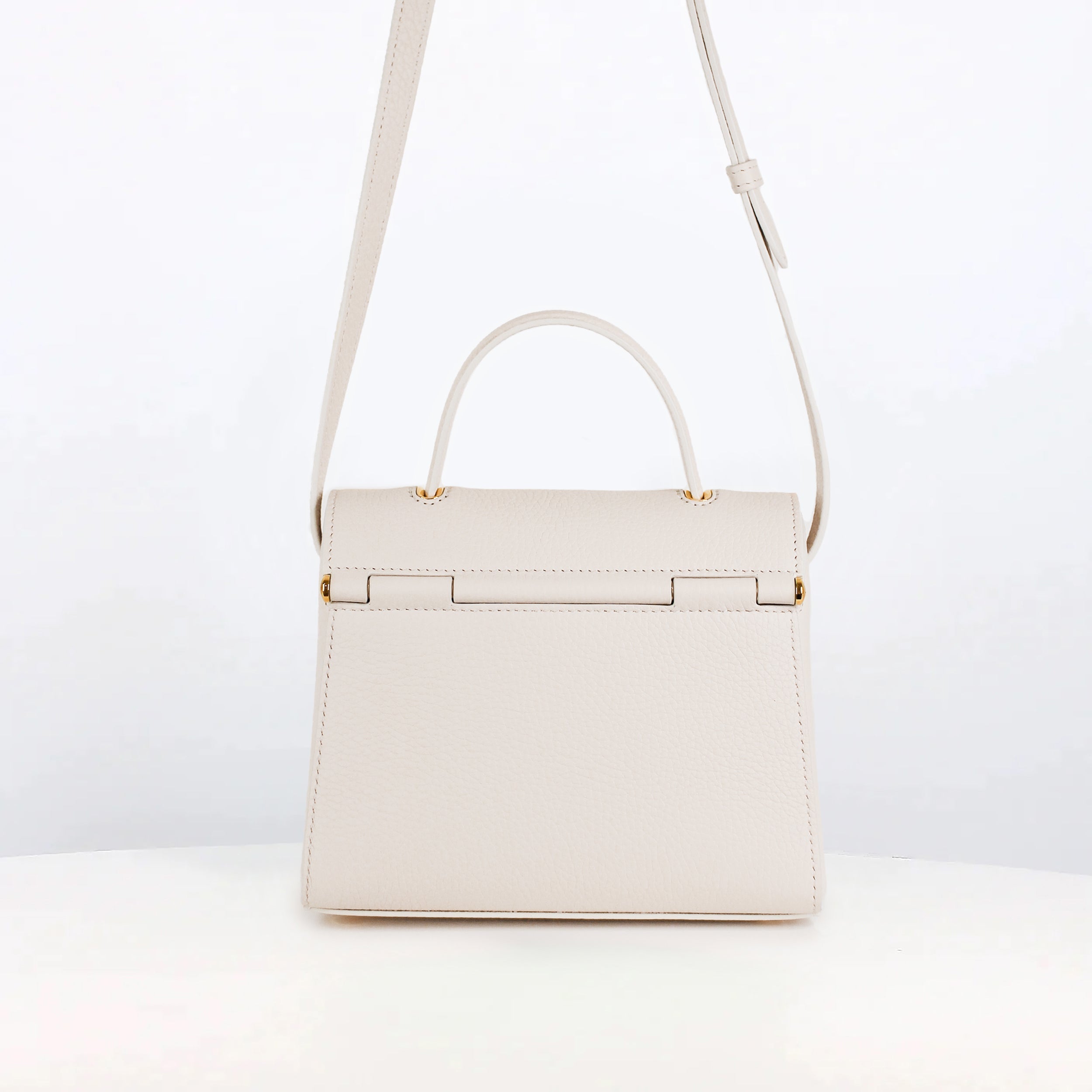 LEATHER HANDBAG PALAIS ROYAL MINI IVORY