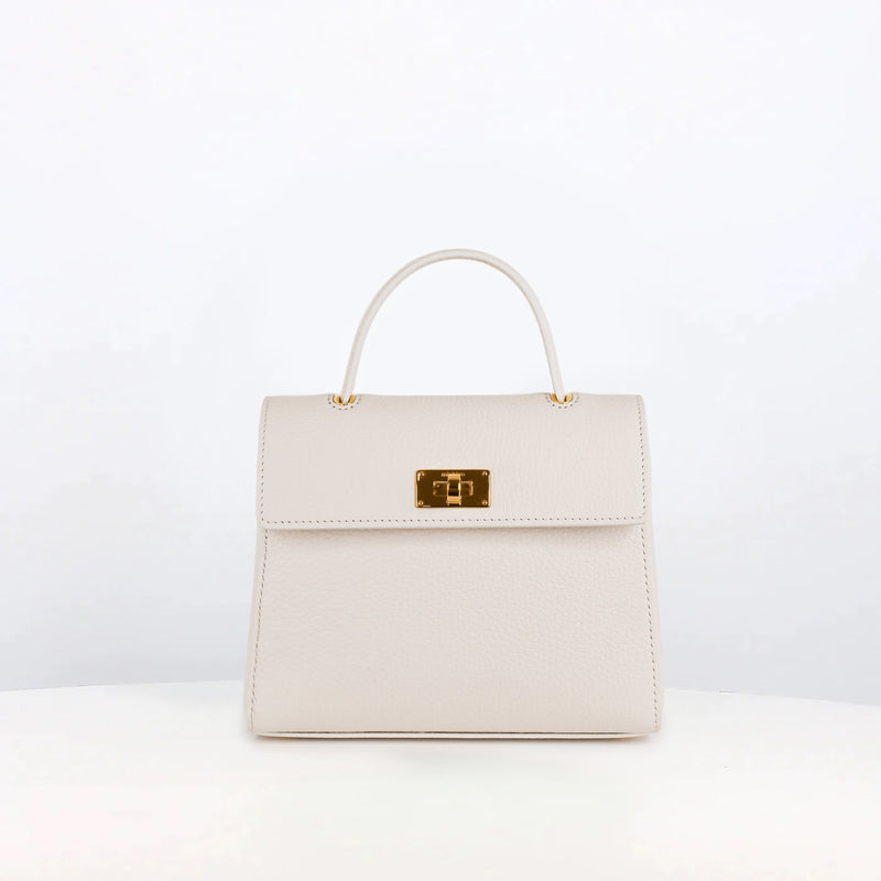 LEATHER HANDBAG PALAIS ROYAL MINI IVORY