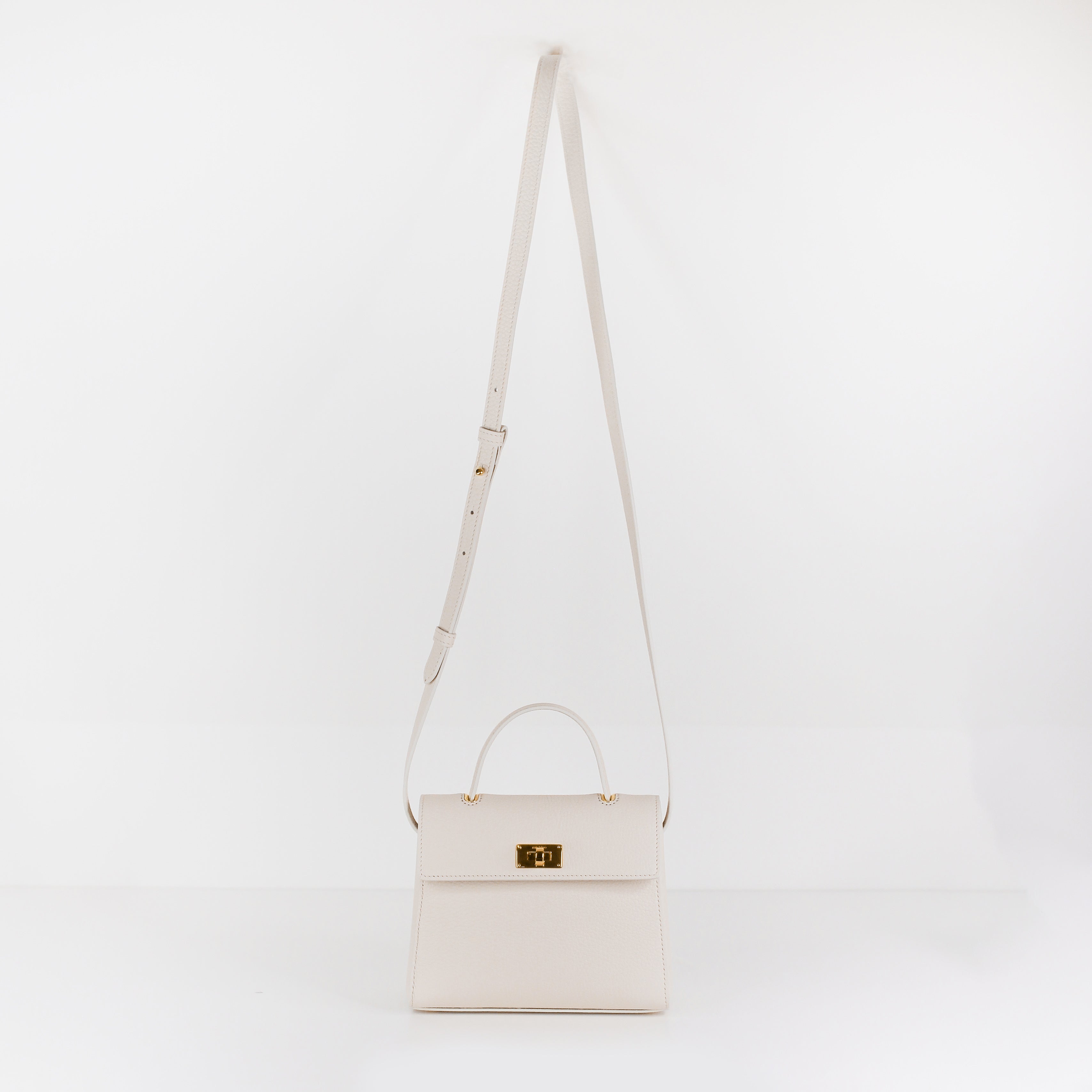 LEATHER HANDBAG PALAIS ROYAL MINI IVORY