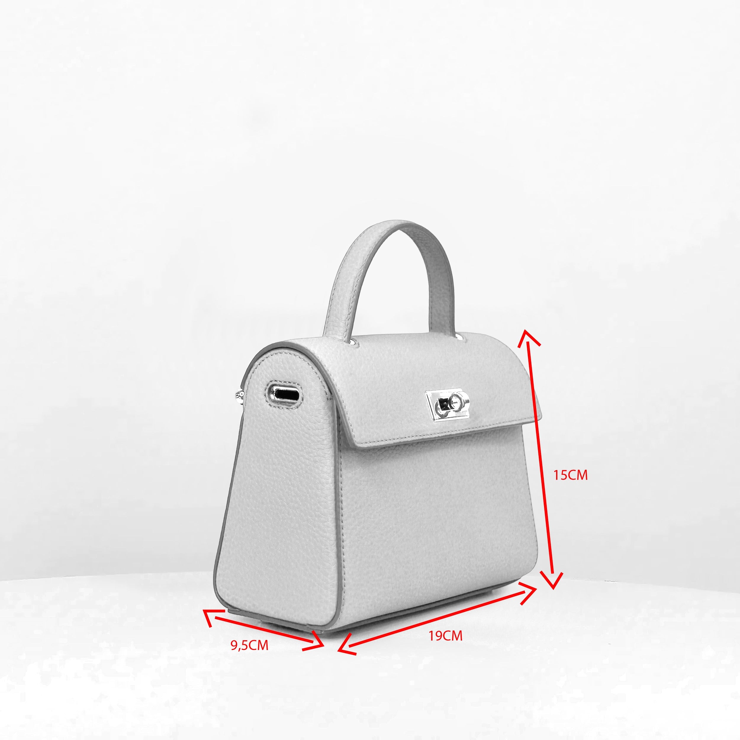 LEATHER HANDBAG PALAIS ROYAL MINI IVORY
