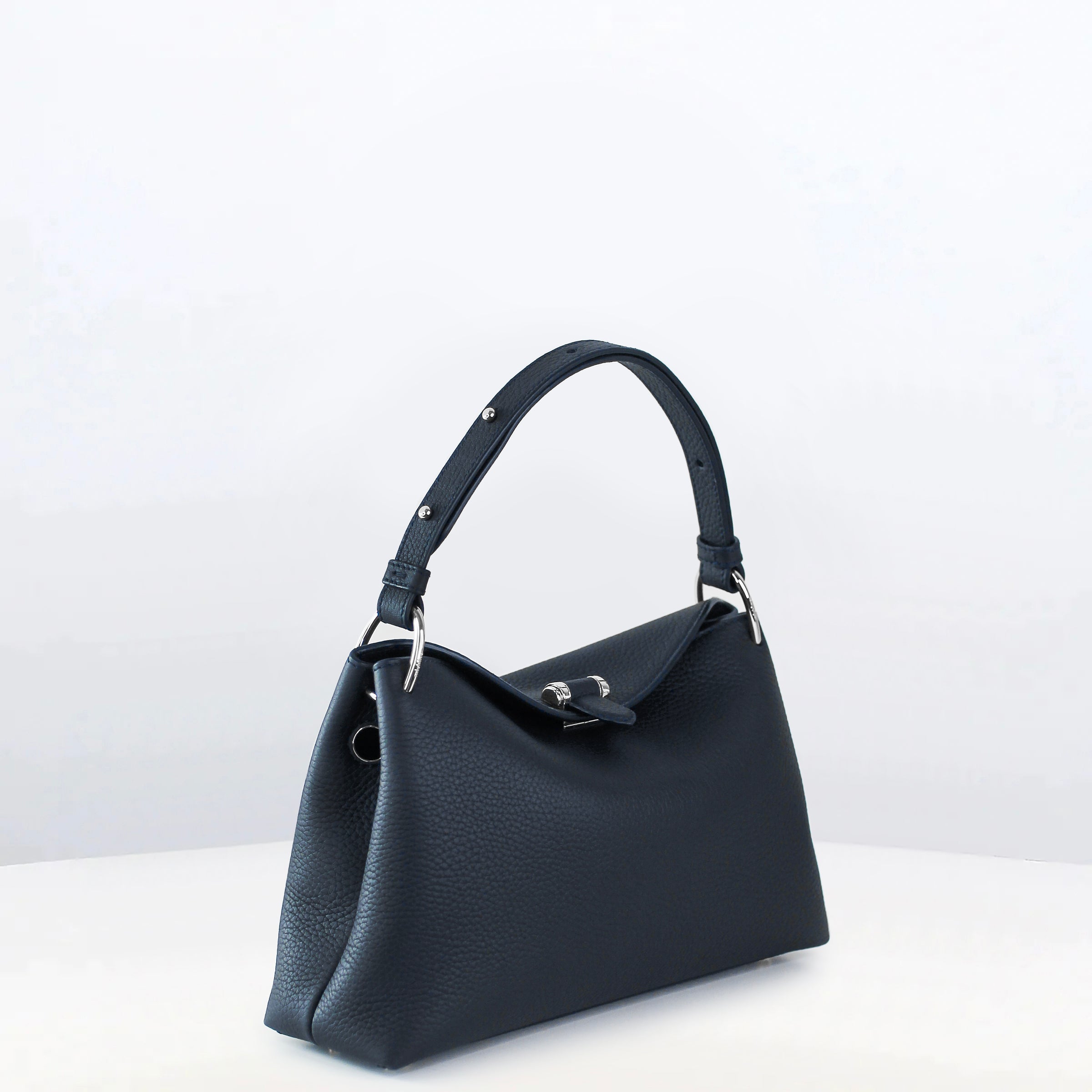 LEATHER HANDBAG PASSY MINI ECLIPSE