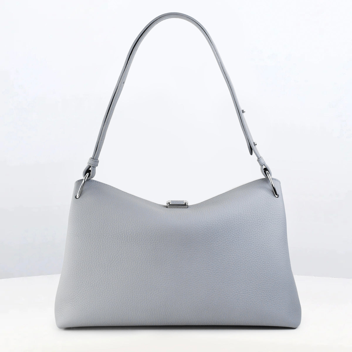 LEATHER HANDBAG PASSY PM NUAGE