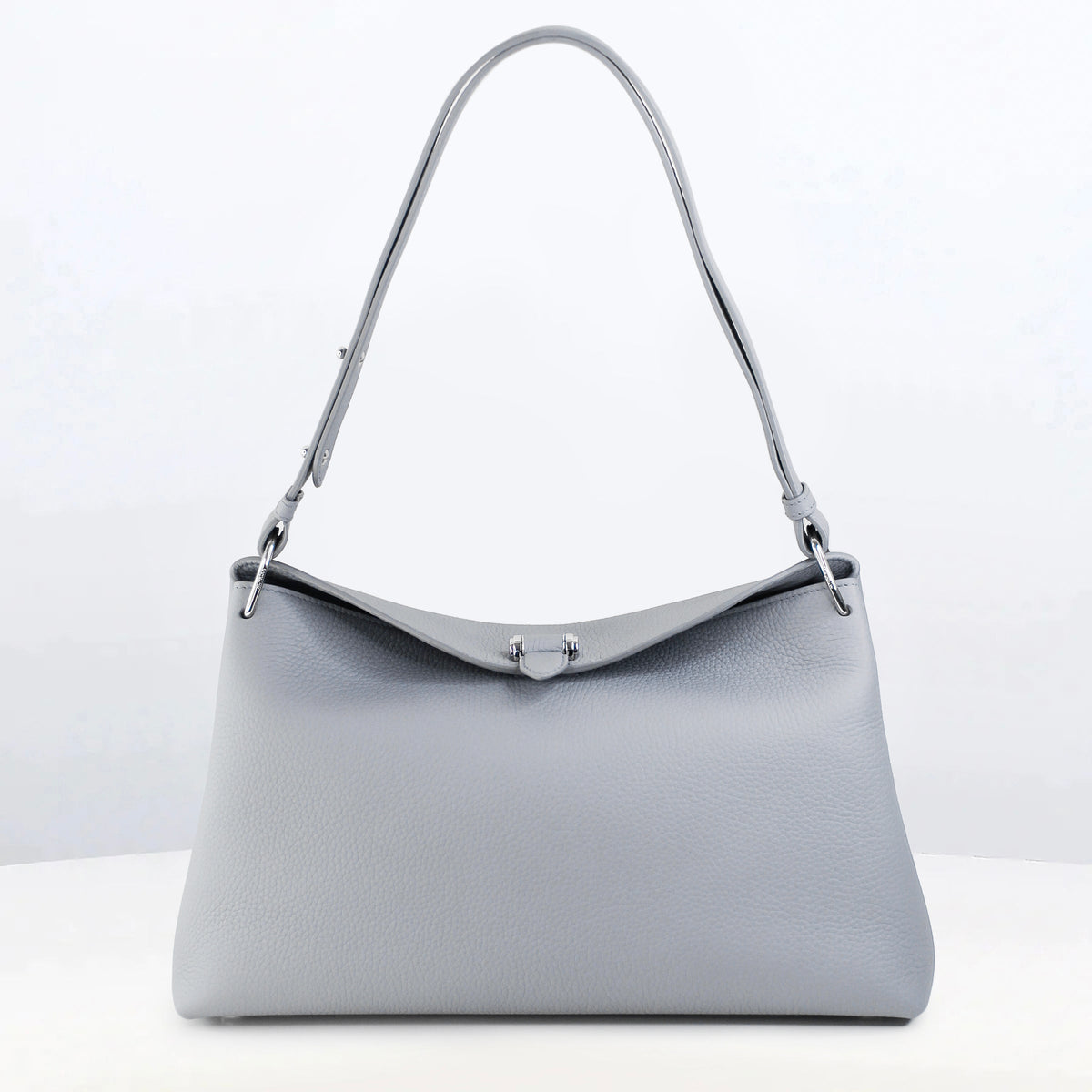 LEATHER HANDBAG PASSY PM NUAGE