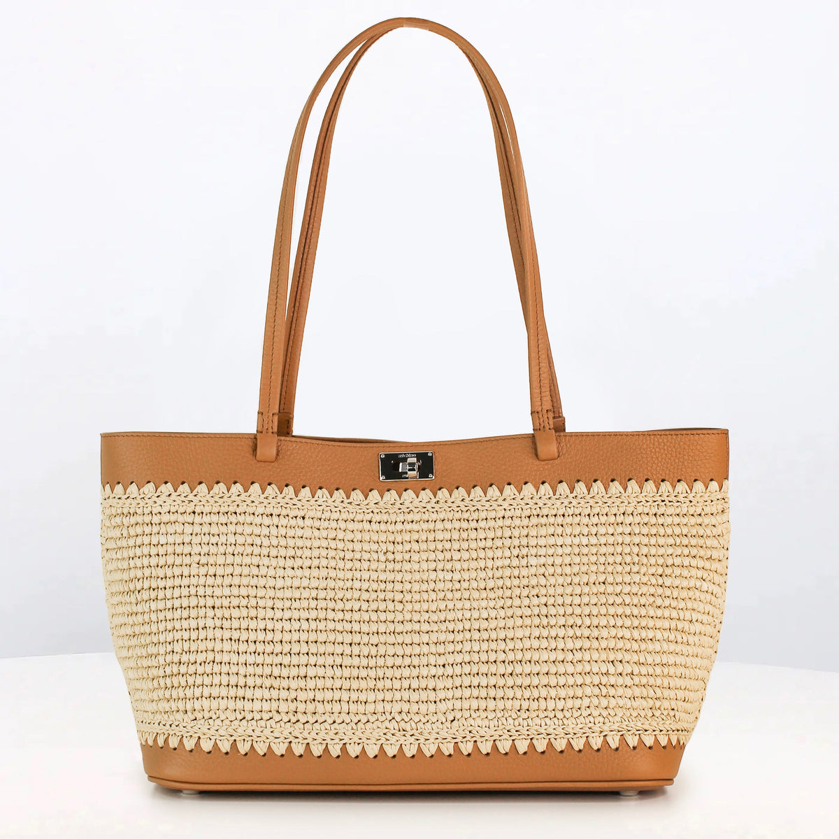 RAFFIA TOTE SEINE30 CAMEL